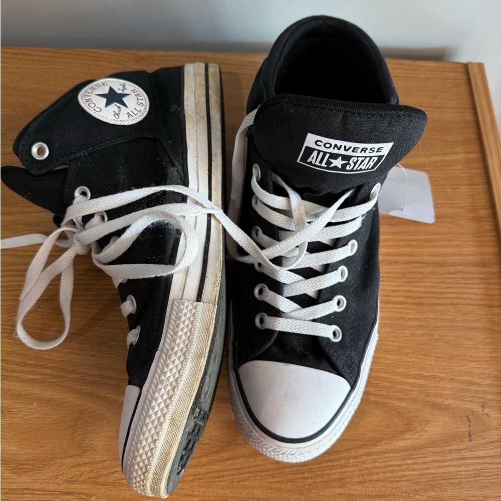 Converse Black and White High-Top Sneakers